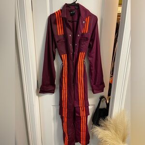 Adidas Ivy Park Maroon jumpsuit size small